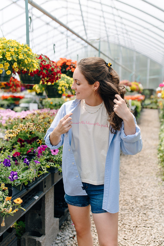 Alabaster Lily Garden Tee