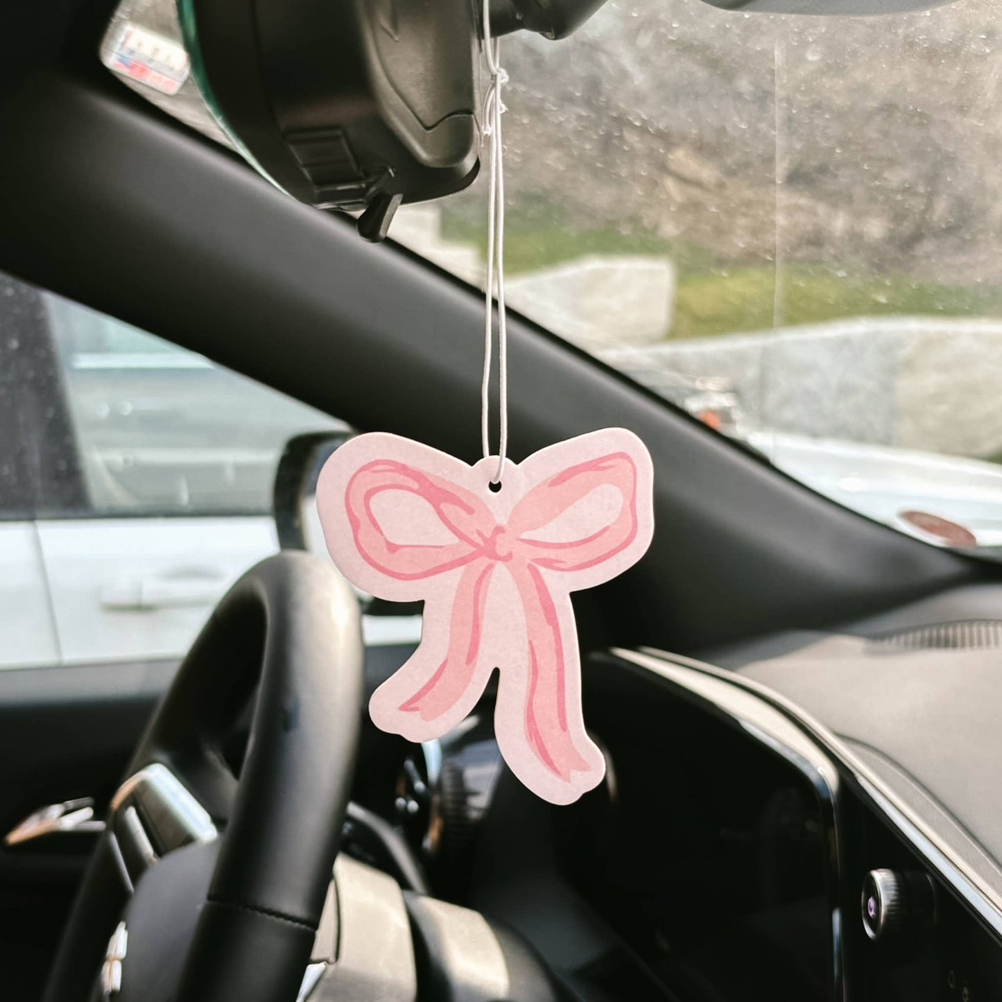 Pink Bow • Car Air Freshener