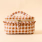 Maple Gingham Cosmetic Bag