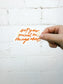 Set Your Mind on Things Above Sticker 