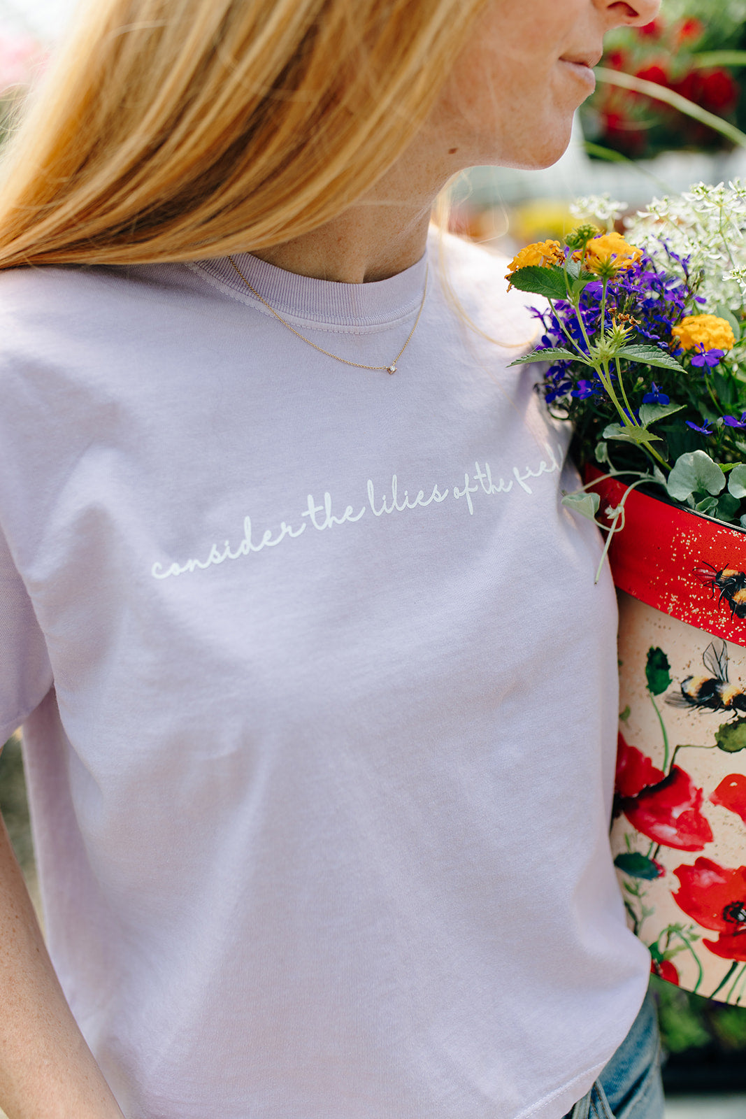 Violet Lily Garden Tee