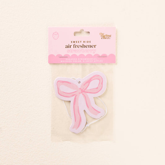 Pink Bow • Car Air Freshener