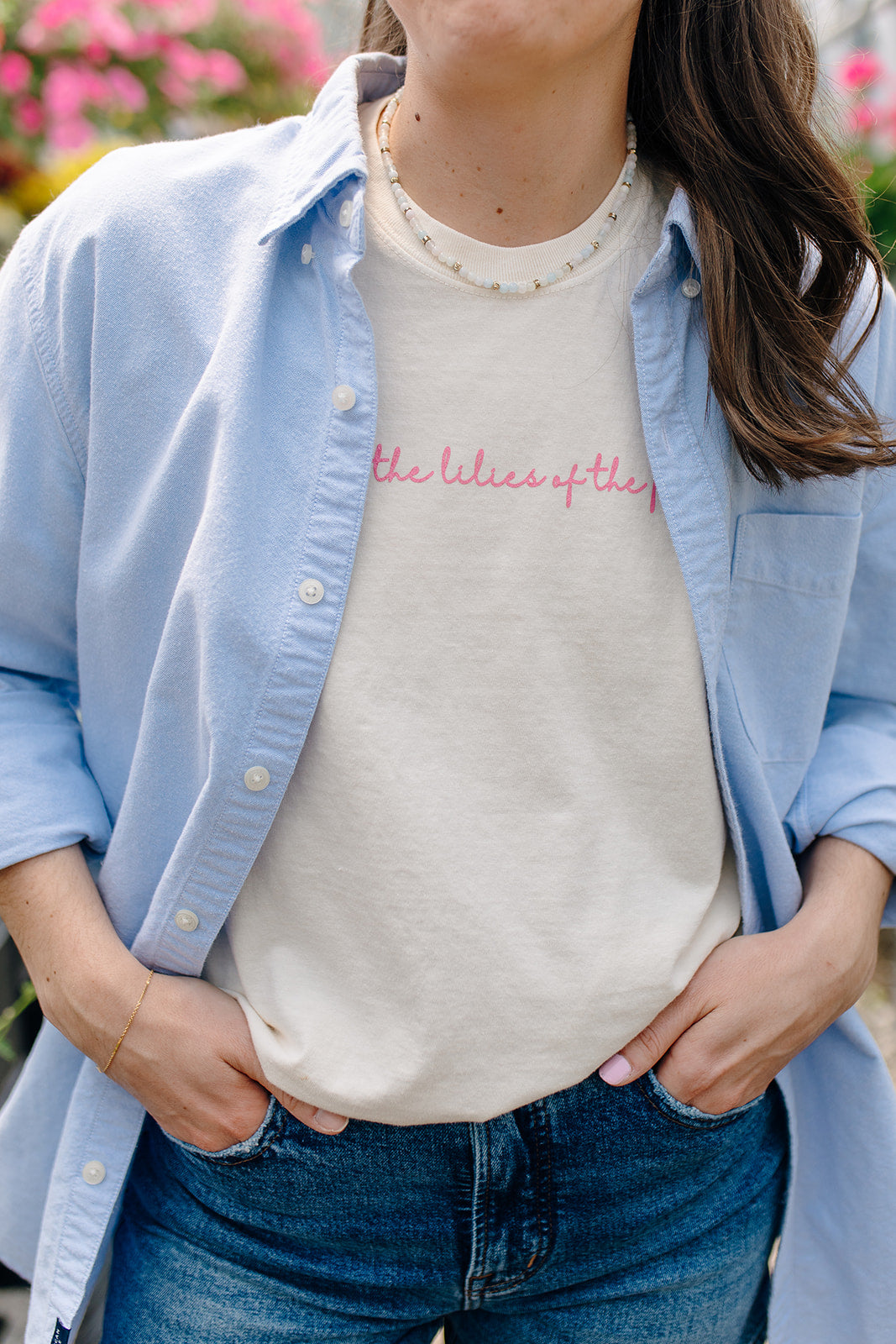 Alabaster Lily Garden Tee