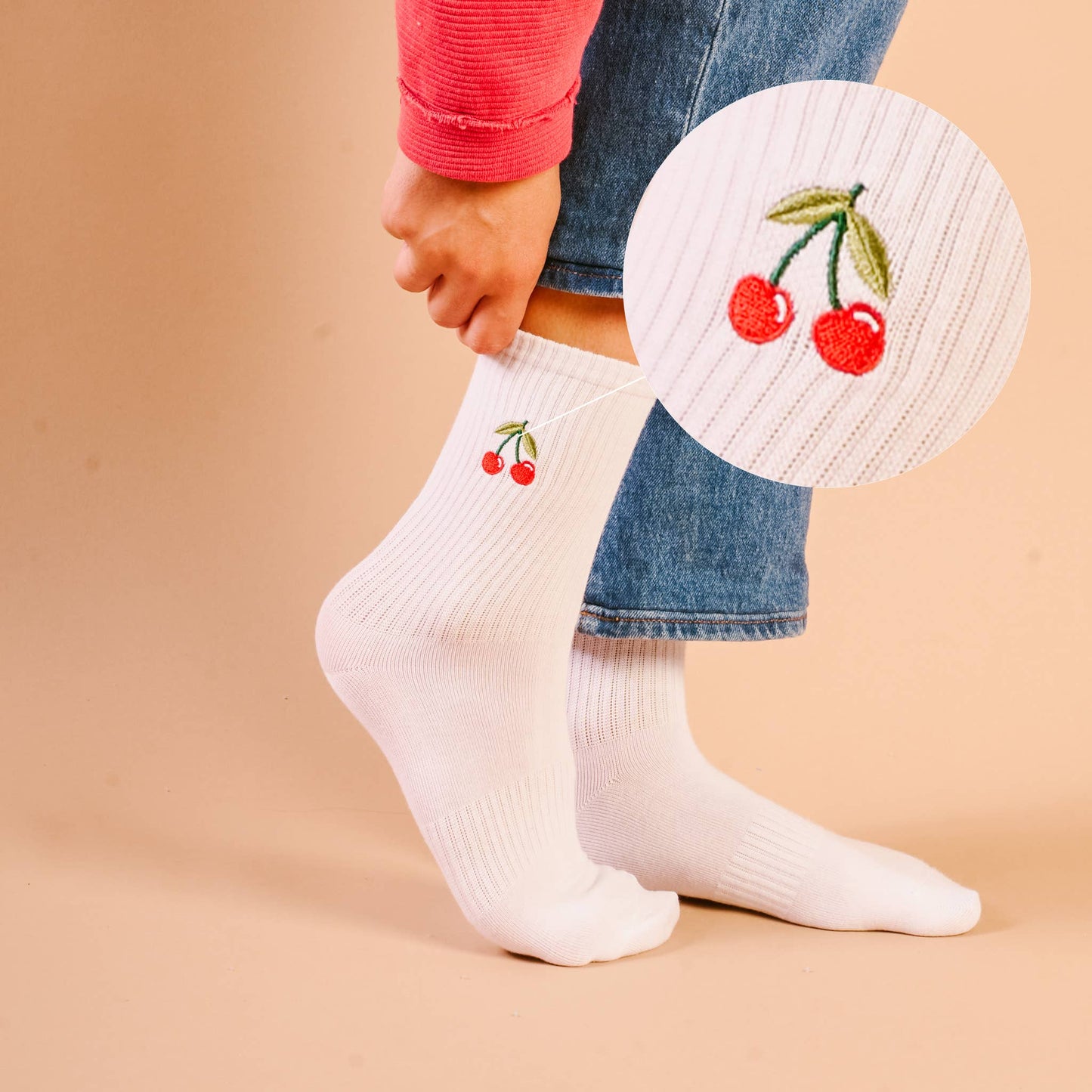 Cherries • Crew Sock
