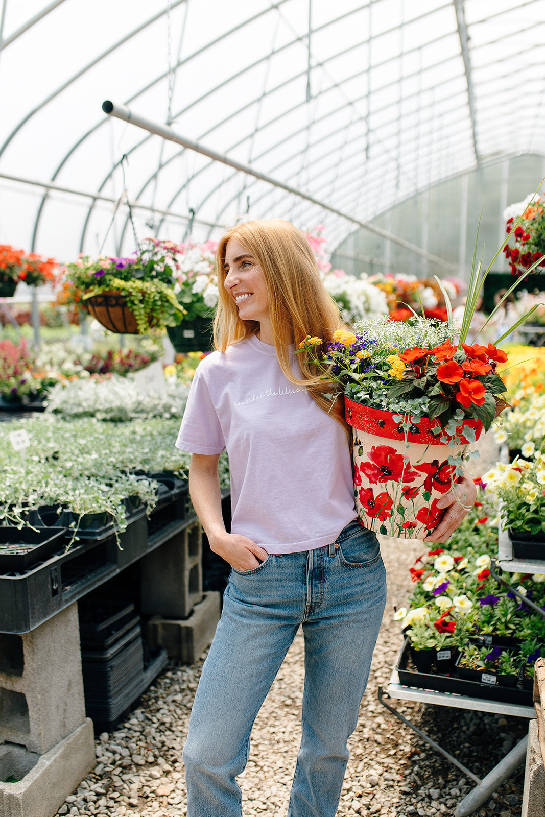 Violet Lily Garden Tee