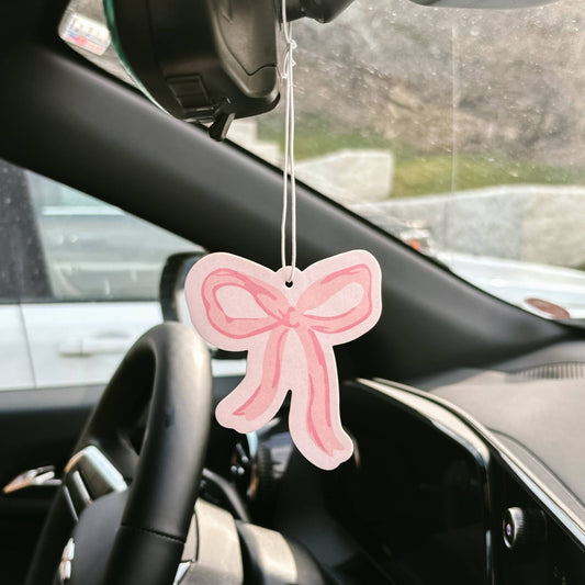 Pink Bow • Car Air Freshener